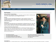 Tablet Screenshot of lewisromero.com